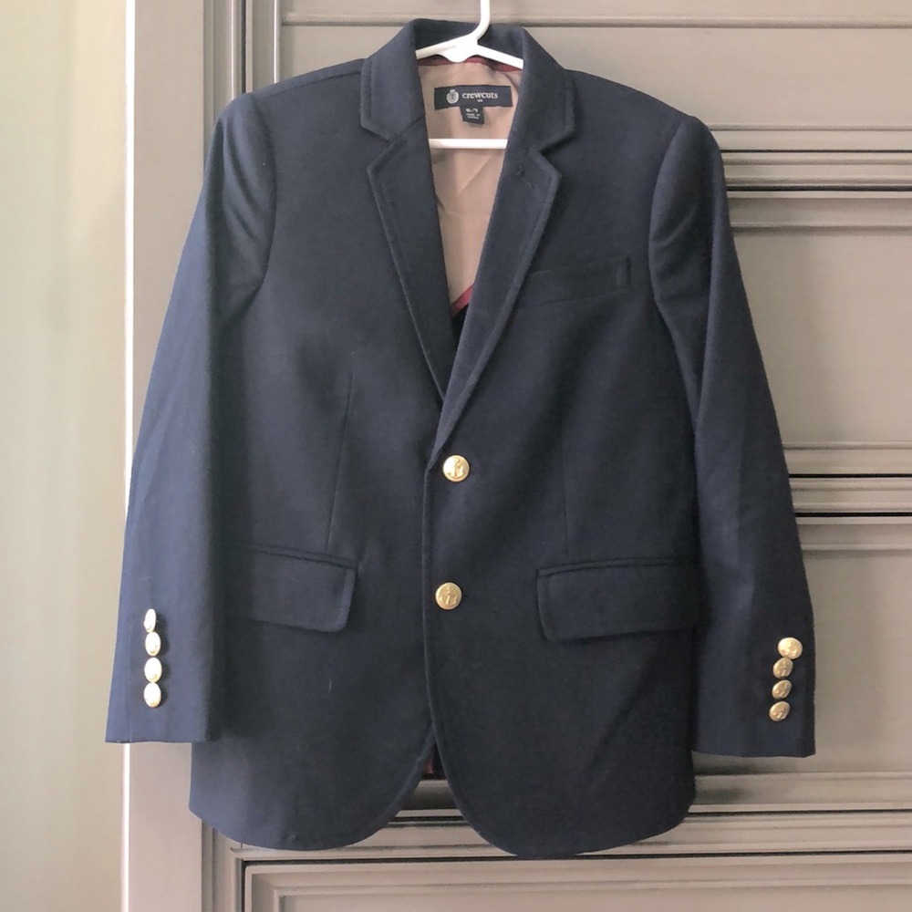 J. Crew kids’ gold-button blazer sz 6-7 LIKE NEW